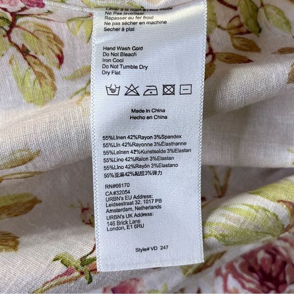 NEW V. Chapman Anthropologie Liliana Strapless Midi Dress Pink Rose Floral 12 - Picture 12 of 14